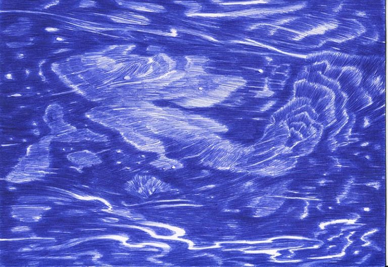 Dessin ricochet (bleu)