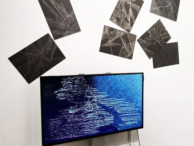 Exposition de Dominique Castell, 2022, La mécanique du trait