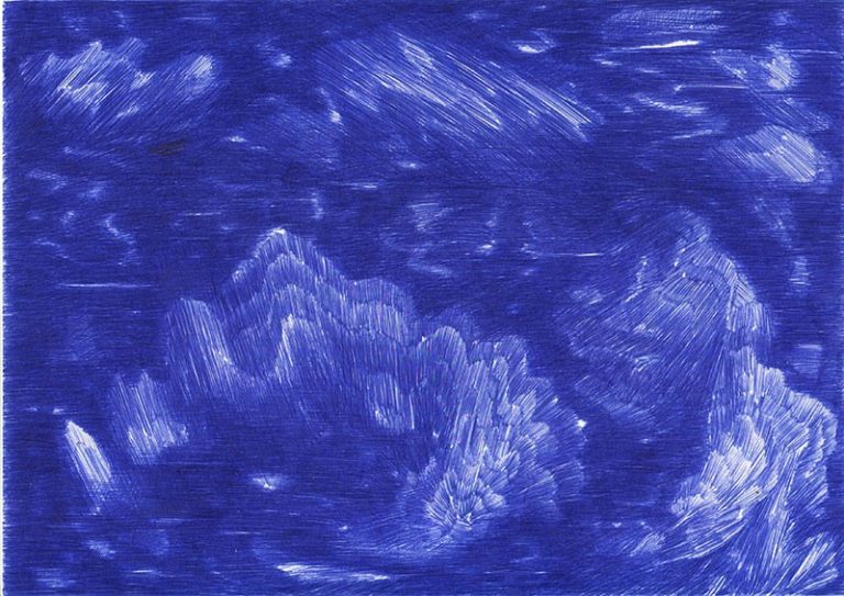 Dessin ricochet (bleu)